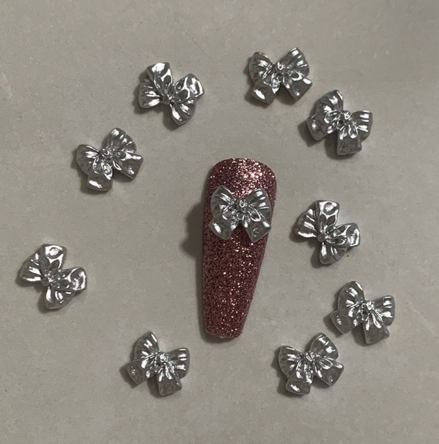 9MM 3D Mini Bow Nail Art Charms, Decoden, DIY Supplies, Mini Cabochon