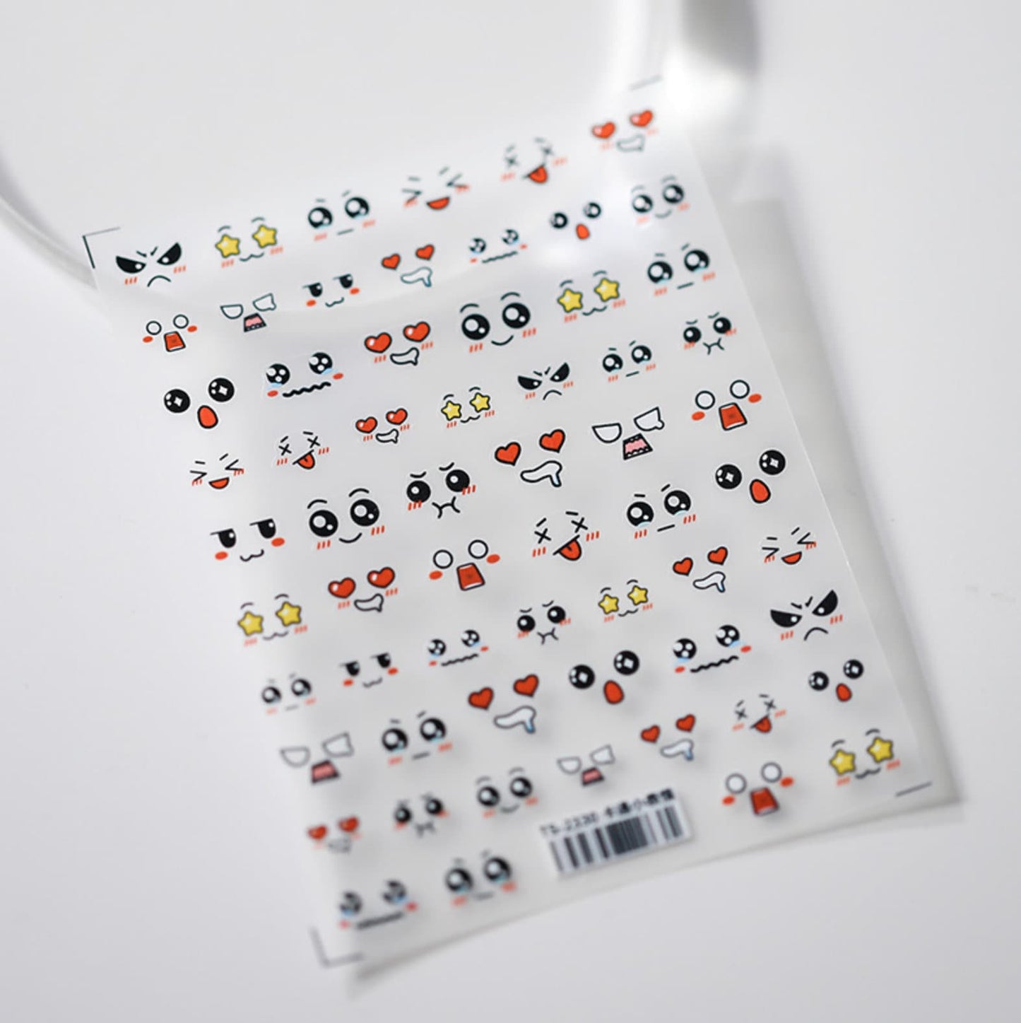 Cute Unique Funny Facial Expressions Themed Nail Art Stickers (Available in 2D and 3D)