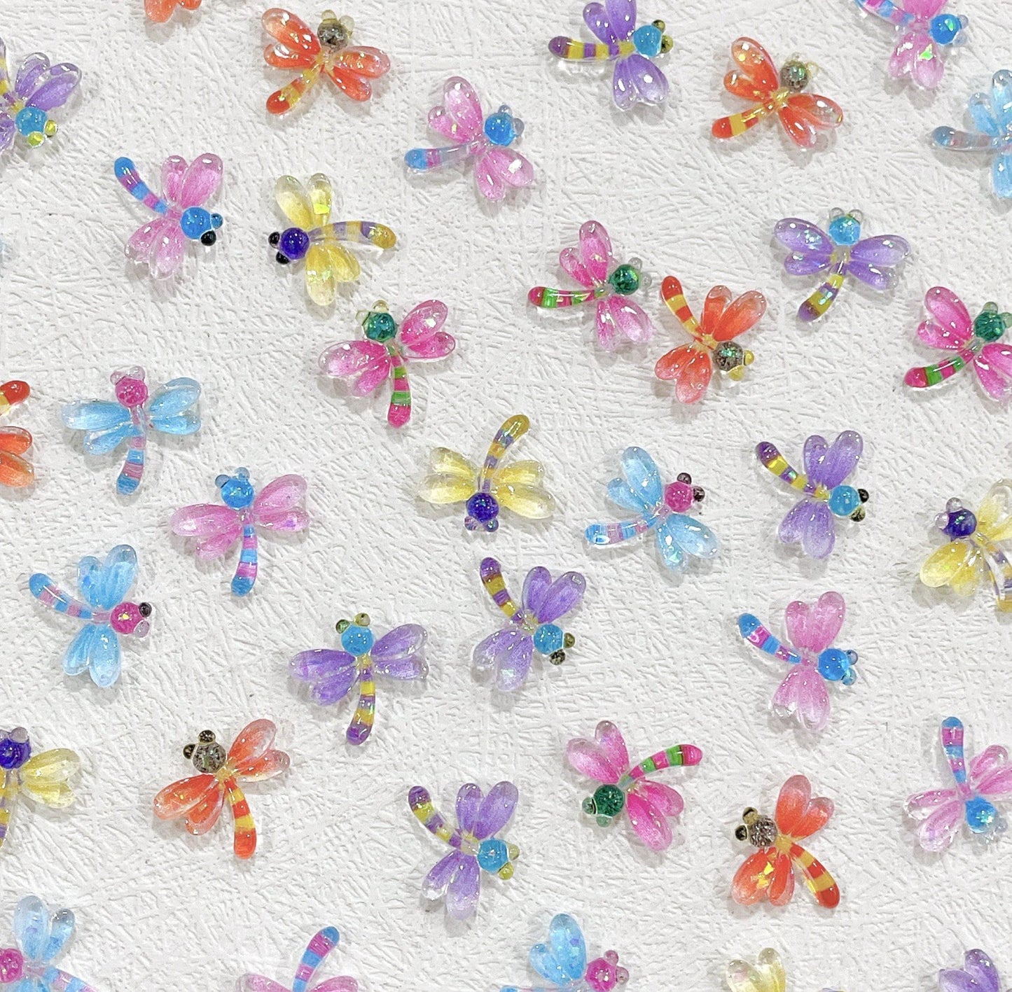 Cute Resin Dragonfly Themed 3D Nail Art Charms, Decoden, DIY Supplies, Mini Cabochon (12MM x 10.5MM)