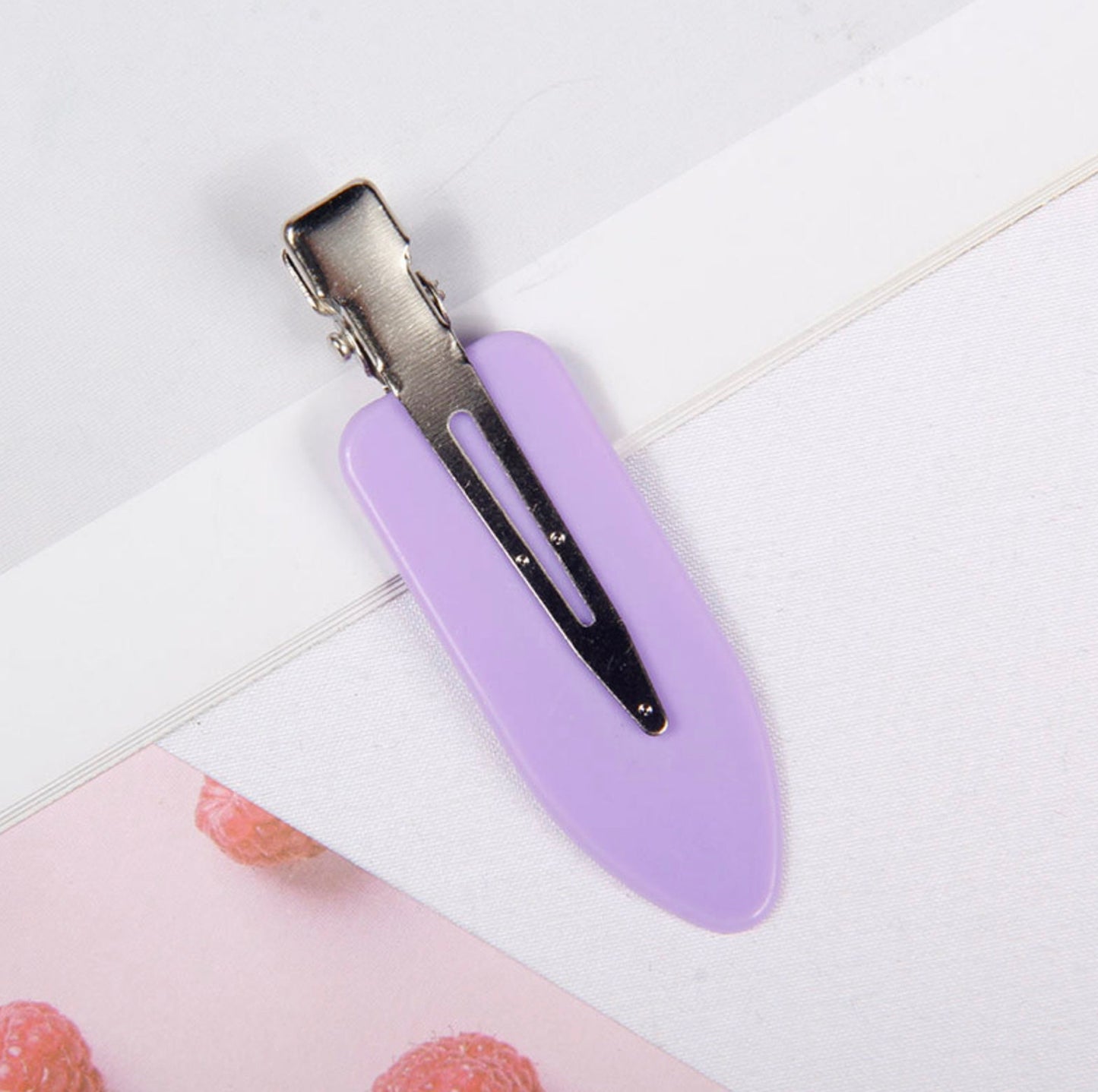 2.4 INCH Opaque Pastel No-Crease Blank Hair Clips for DIY Crafting, Decoden Hairclips