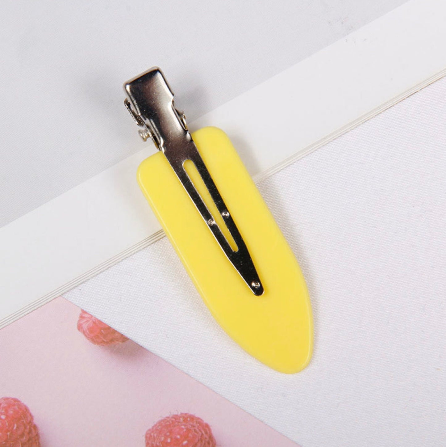 2.4 INCH Opaque Pastel No-Crease Blank Hair Clips for DIY Crafting, Decoden Hairclips