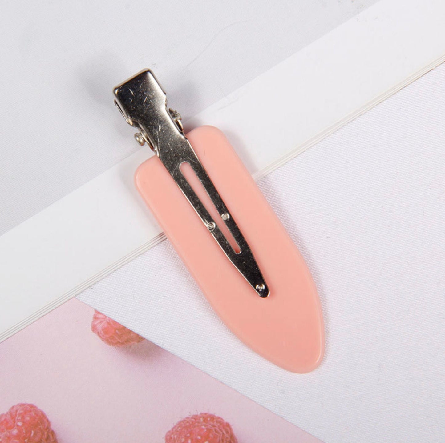 2.4 INCH Opaque Pastel No-Crease Blank Hair Clips for DIY Crafting, Decoden Hairclips