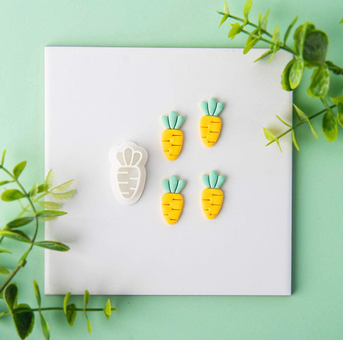 Cute Carrot Shape Polymer Clay Cutter (30mm x 15mm)