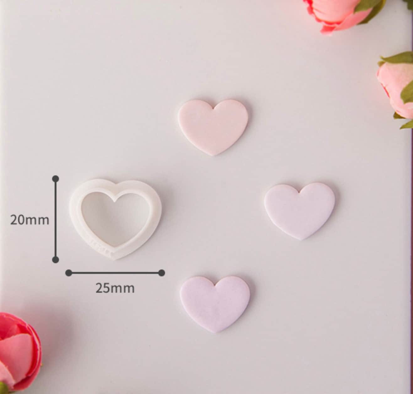 Valentines Day Themed Polymer Clay Cutters