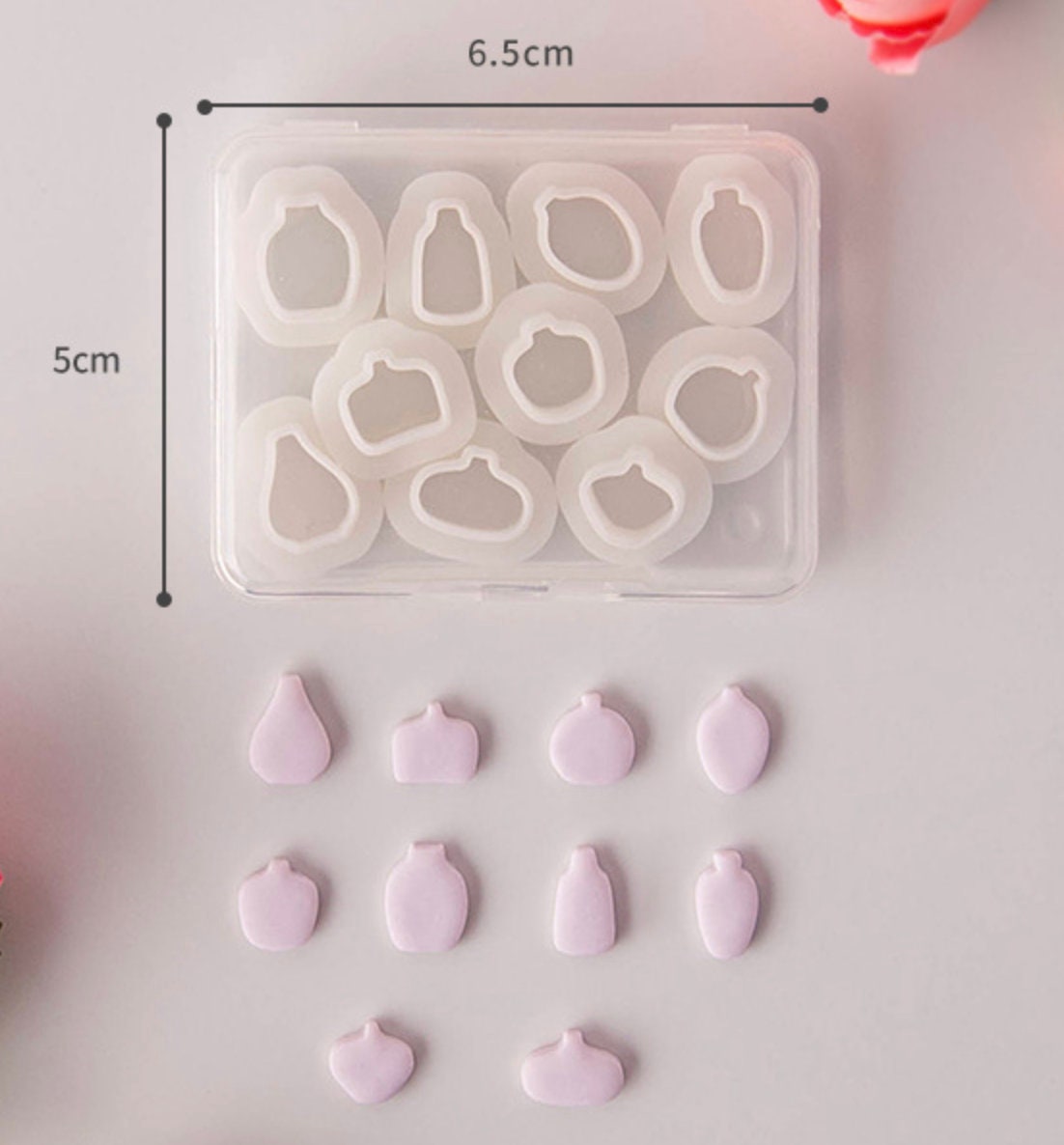 Mini Vase Themed Polymer Clay Cutter Set