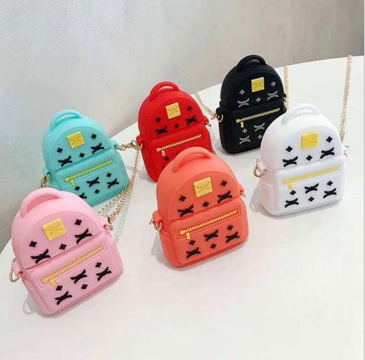 Cute Backpack with Chain Themed AirPod Generation 1, 2 , and Pro Cases