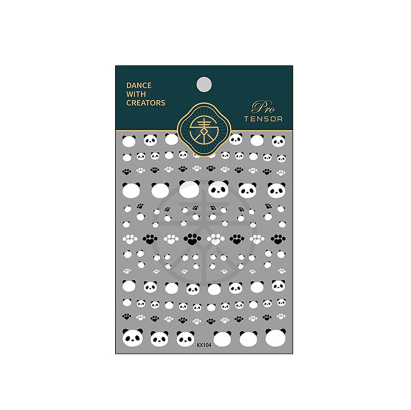 Cute Panda, Animal Themed Nail Art Stickers