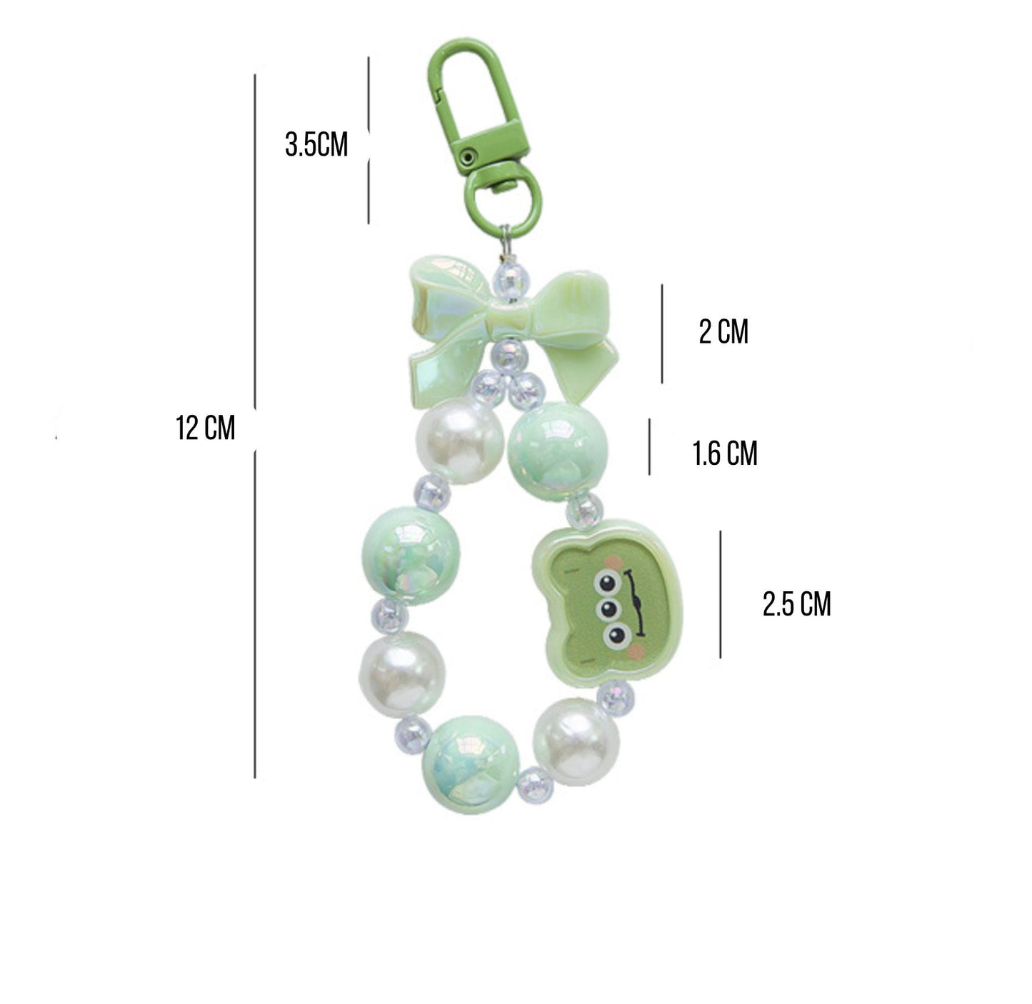 Cute Acrylic Animal Themed Charm Bead Strand Keychain, Key ring