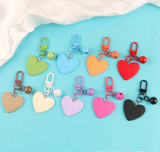 Resin Heart Charm Themed Keychain, Keyring, Lanyard, Phone Accessories