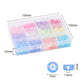 12 Colors Transparent Acrylic Mixed Letter Beads (600 beads per set)