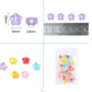 10MM Clear Jelly Colored Acrylic Star Beads