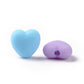 11MM Matte Rainbow Heart Shaped Acrylic Beads (1.8MM Hole)