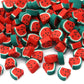 11MM Watermelon Slice Fruit Themed Polymer Clay Beads (11mm x 10mm, Hole: 1.6mm)