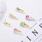 12 Color Teardrop Nail Art Decorations (3.5mm x 2mm x 1mm)