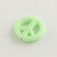 Chunky 12MM Pastel Acrylic Peace Sign Spacer Beads (12mm x 4mm)