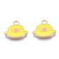 14.5MM Yellow, White, Pink Duck, Animal Themed Enamel Charm
