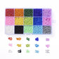 15 Basic Colors 8/0 Glass Seed Beads, Mixed Color Set (3MM)