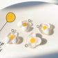 15mm x 16mm Broken Egg, Food Themed Resin Charms