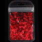 1MM/6MM Mixed Sizes Cut-Out Heart, Valentine's Day Glitter Confetti (3G Bag)