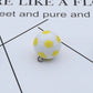 20MM Cute Soccer Ball Sport Charm with Silver Eye Pin