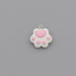20MM White Cat Paw Charm