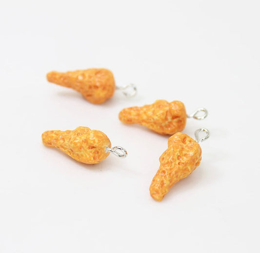 20MM x 9MM Fried Chicken Drumstick, Food Themed Resin Charms