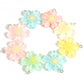 28MM Mixed Color Large Glitter Flower Charms with Eye Pin