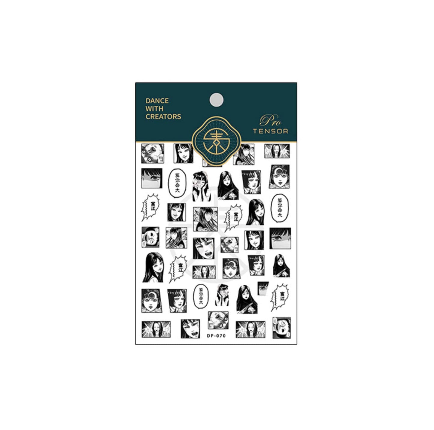 2D Comic Strip Boxes, Manga Style Themed  Nail Art Stickers (DP-070)