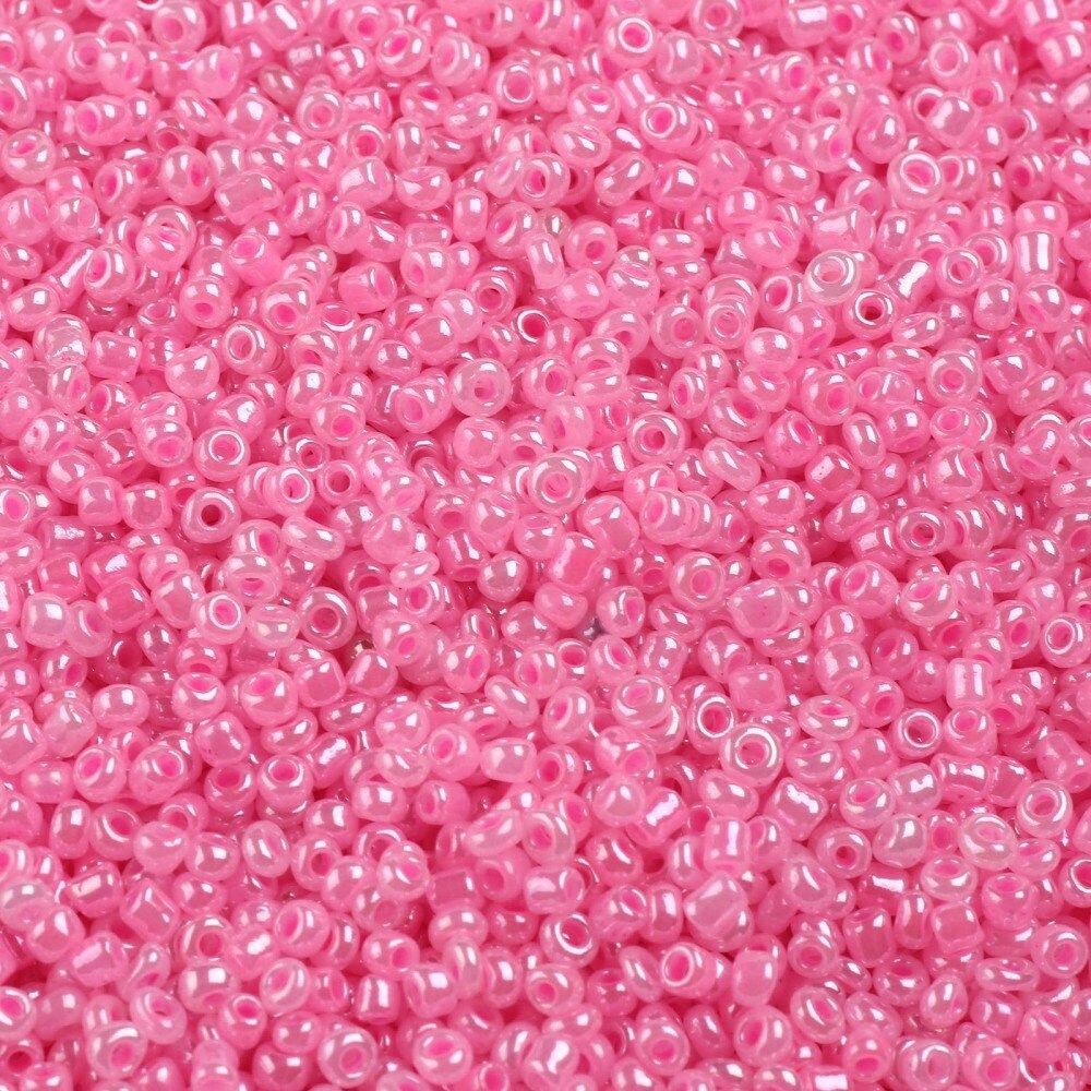 2MM Bright Pink Glass Seed Beads (A011-145-2MM)