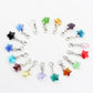 32MM x 13MM Crystal Star with Lobster Clasp Charm
