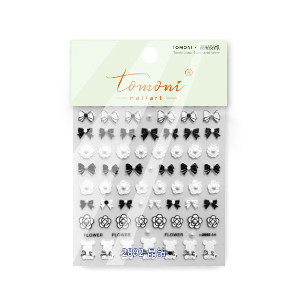 3D Camellia Flower  Nail Art Stickers
