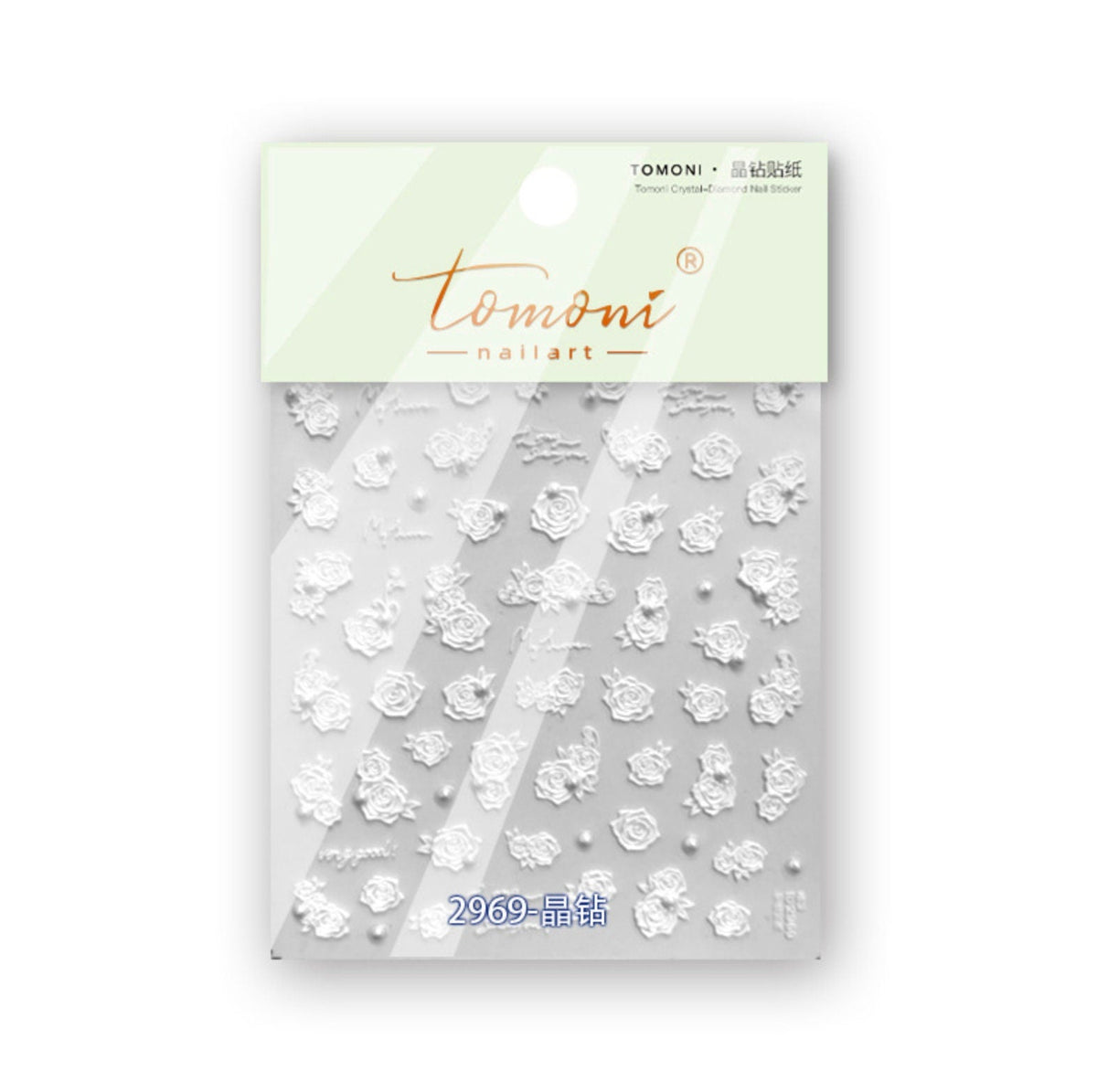 3D Camellia Flower  Nail Art Stickers