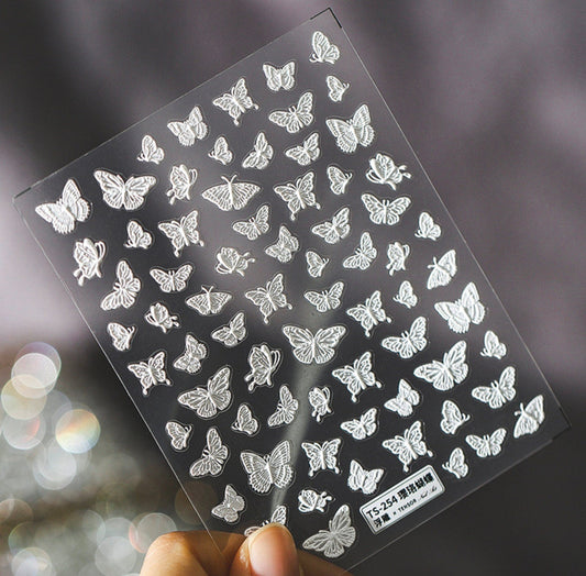 3D Cute Butterfly, Insect Themed Nail Art Stickers (TS-254, TS-255, TS-1290)
