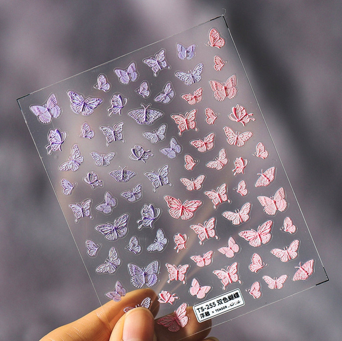3D Cute Butterfly, Insect Themed Nail Art Stickers (TS-254, TS-255, TS-1290)