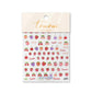 3D Jelly Star, Heart and Fruit Themed Nail Art Stickers