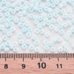 3MM Frosted Light Sky Blue 8/0 Glass Seed Beads (S048-015)