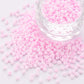 3MM Frosted Pearl Pink 8/0 Glass Seed Beads (S048-003)