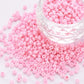3MM Frosted Pink 8/0 Glass Seed Beads (S048-005)