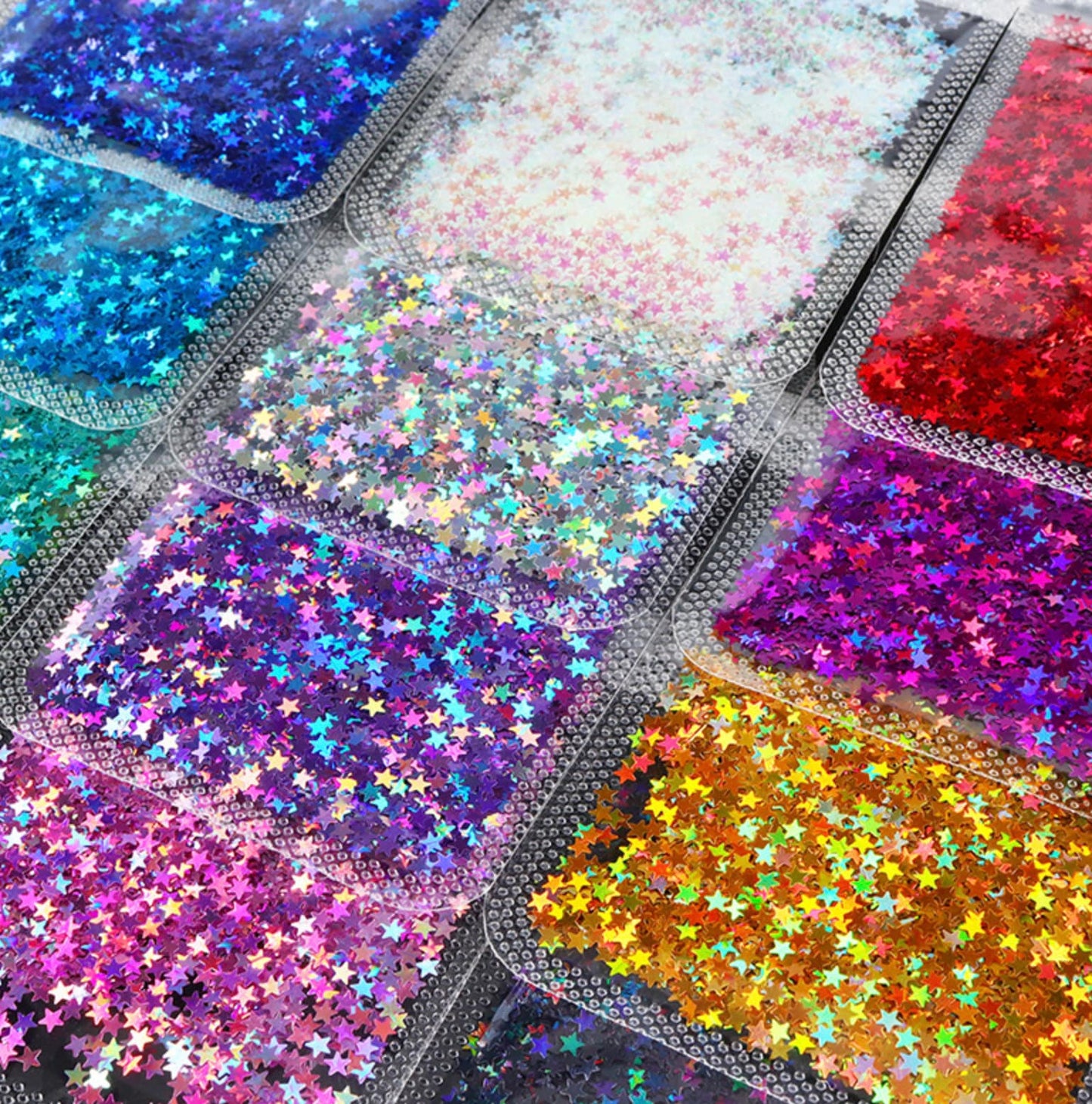 3MM Holographic Star Shape Themed Glitter Confetti (2G Bag)