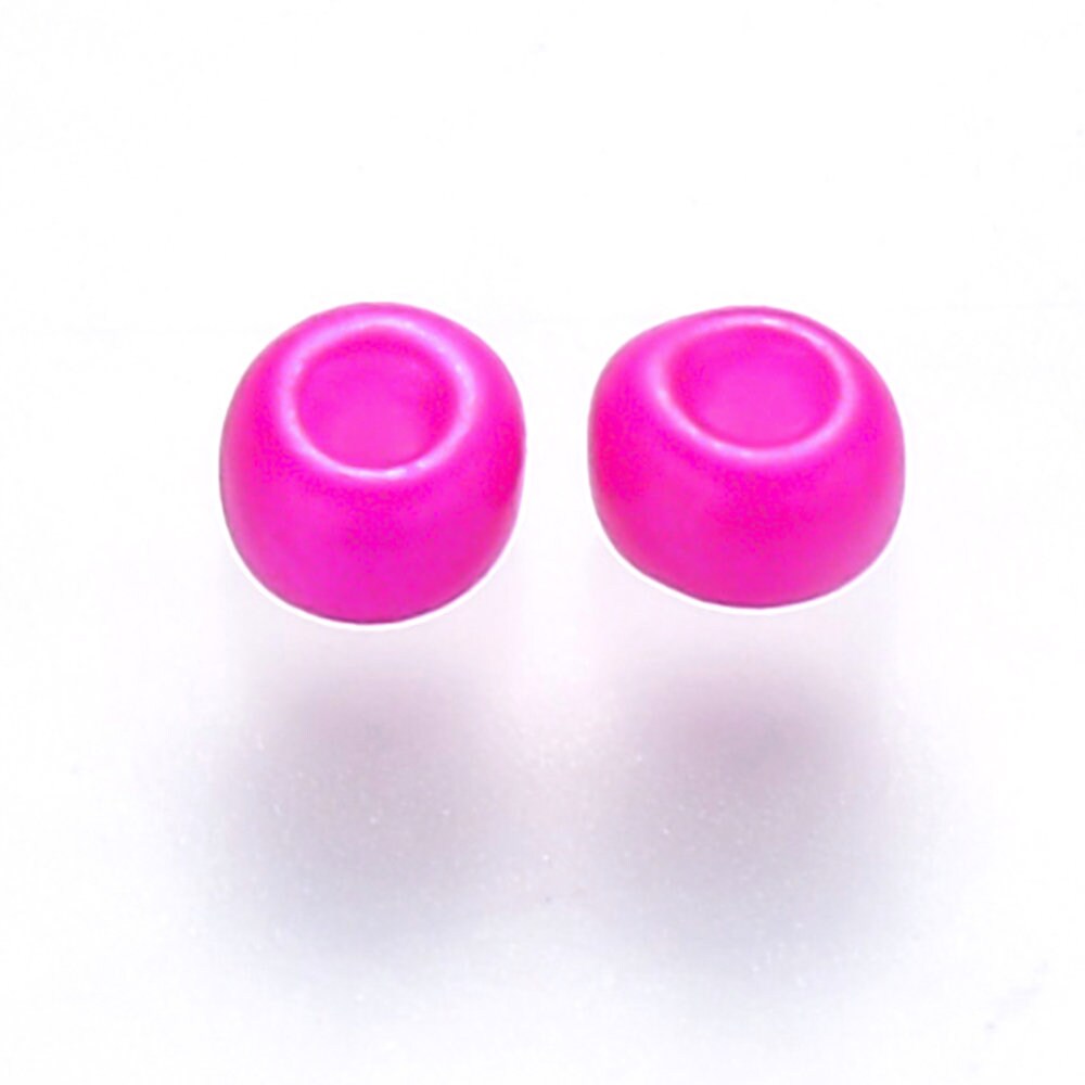 3MM Fuchsia 8/0 Glass Seed Beads (S036-03)