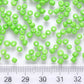 3MM Lime Green 8/0 Glass Seed Beads (S036-16)