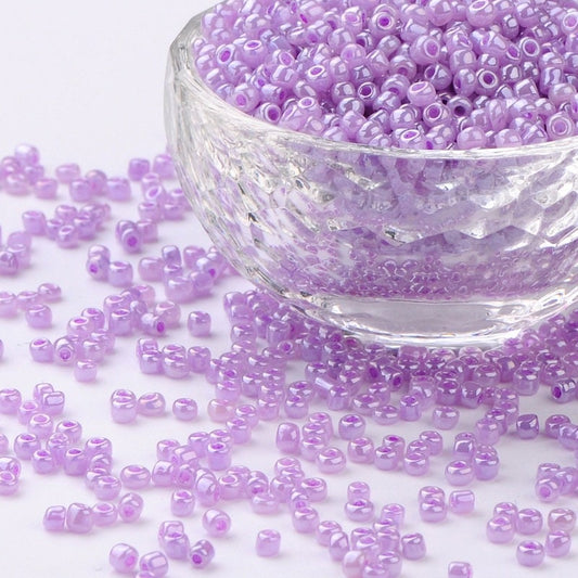 3MM Violet 8/0 Glass Seed Beads (US0003-150)