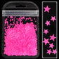 3MM/4MM Neon Solid Star Glitter (2G Bag)