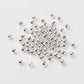 3MM/4MM/5MM Silver Round Iron Spacer Beads
