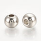 3MM/4MM/5MM/6MM/8MM Silver Round 304 Stainless Steel Spacer Beads