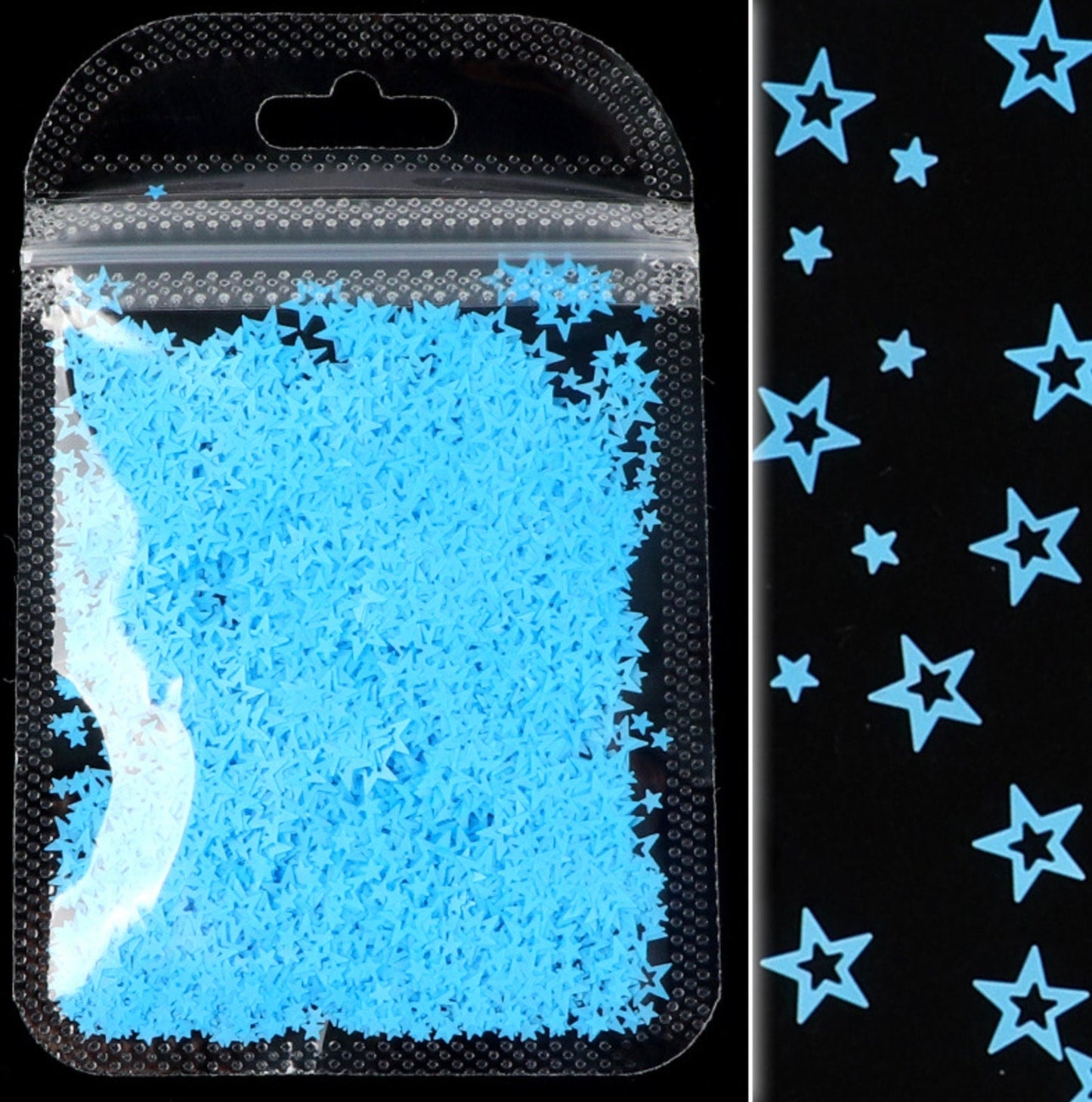 3MM/6MM Neon Star Cutout Glitter (2G Bag)