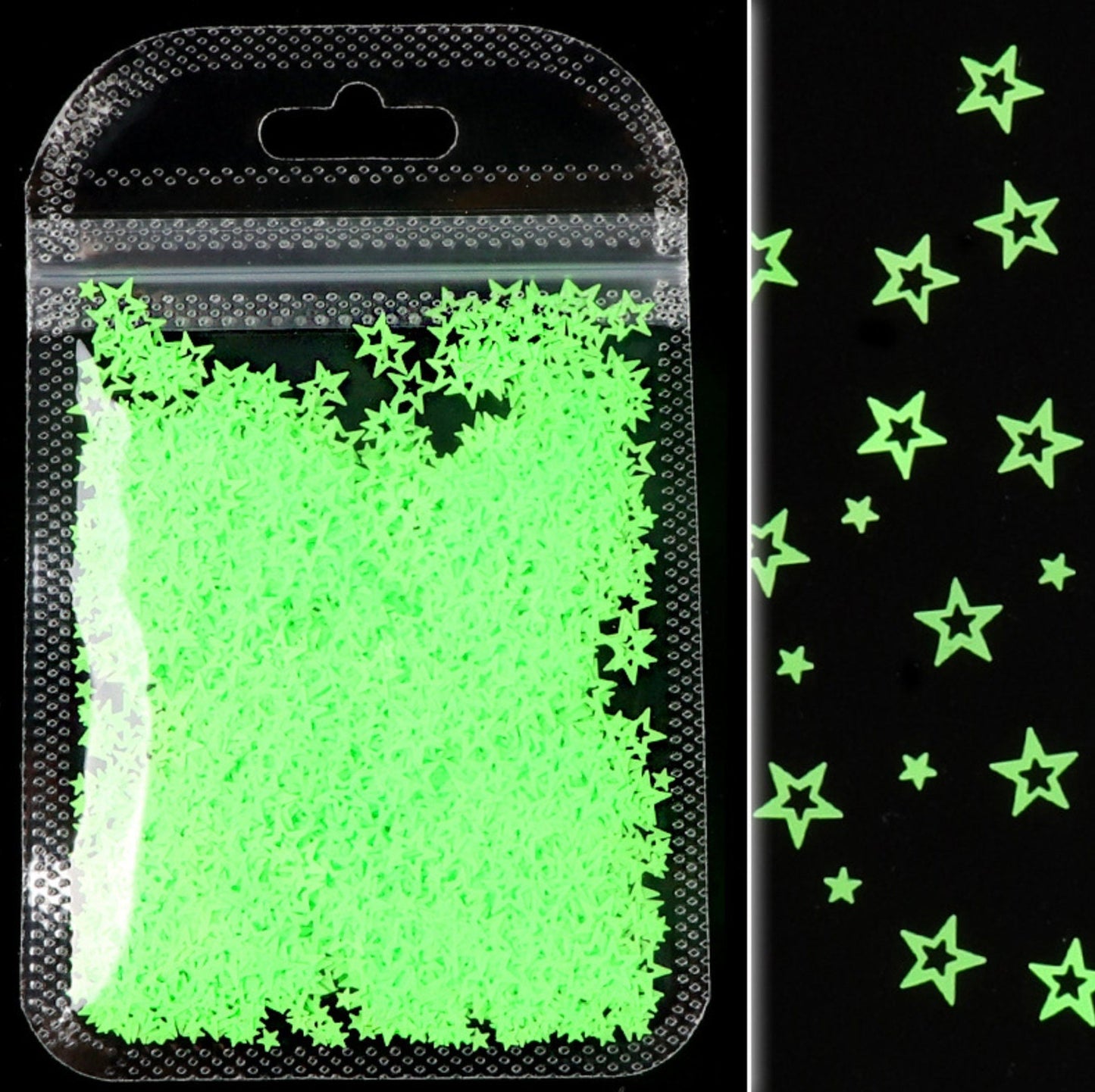 3MM/6MM Neon Star Cutout Glitter (2G Bag)