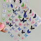 5D Butterfly Wings, Insect Bug Themed Nail Art Stickers (to2572, to2592)