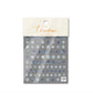 5D Blue White Snowflake, Winter Themed Nail Art Stickers  (to894)