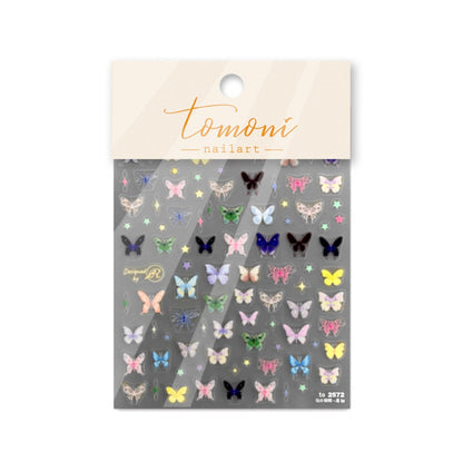 5D Butterfly Wings, Insect Bug Themed Nail Art Stickers (to2572, to2592)